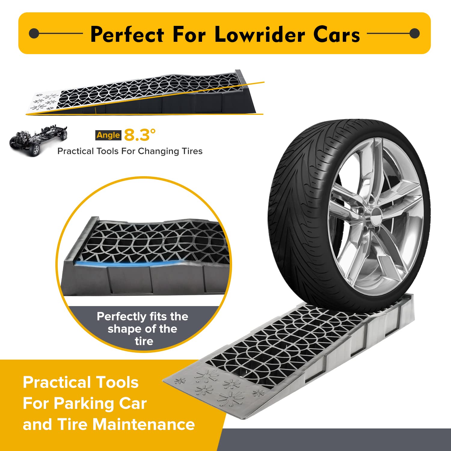 Donext ramps feature honeycomb channels to reduce moisture buildup.