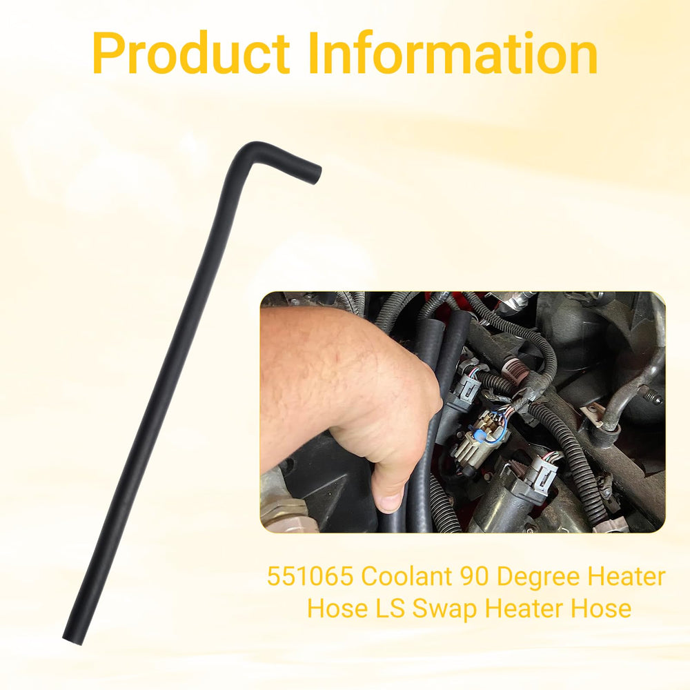 DONFON Pack of 2 coolant hoses for flexible installation