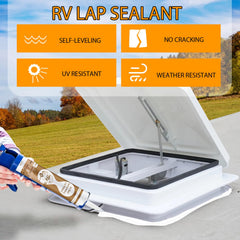 Dongxw RV roof sealant adhesion test on multiple surfaces
