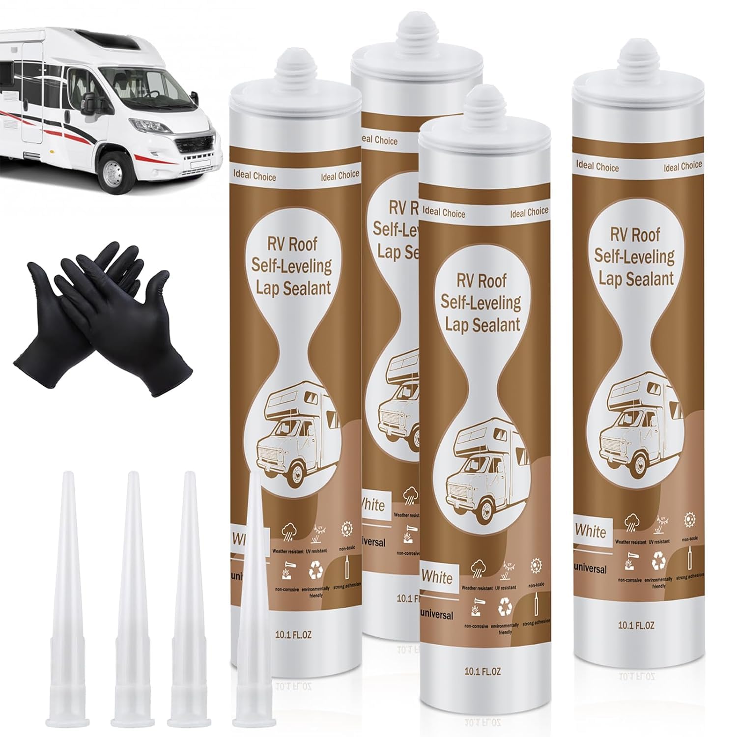 Dongxw self leveling RV roof sealant bottle for easy storage and ready-to-use application.