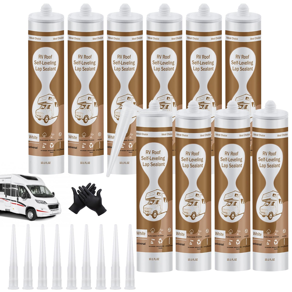 Dongxw self-leveling RV roof sealant pour demonstrates quick flat sealing action