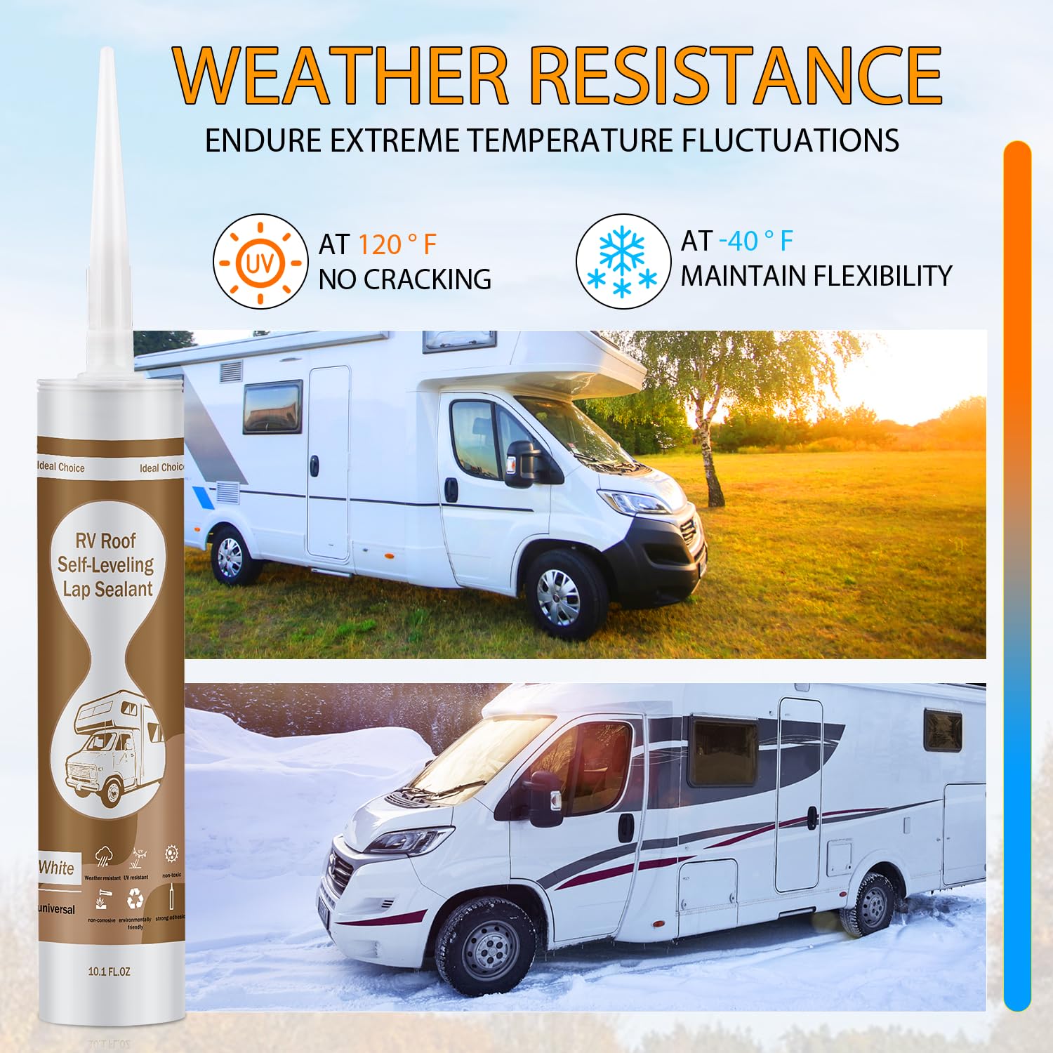 Dongxw waterproof RV roof sealant in application for roof protection