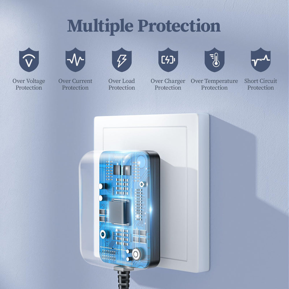 DONYOIE safety-first charger with short circuit and over-current protections.