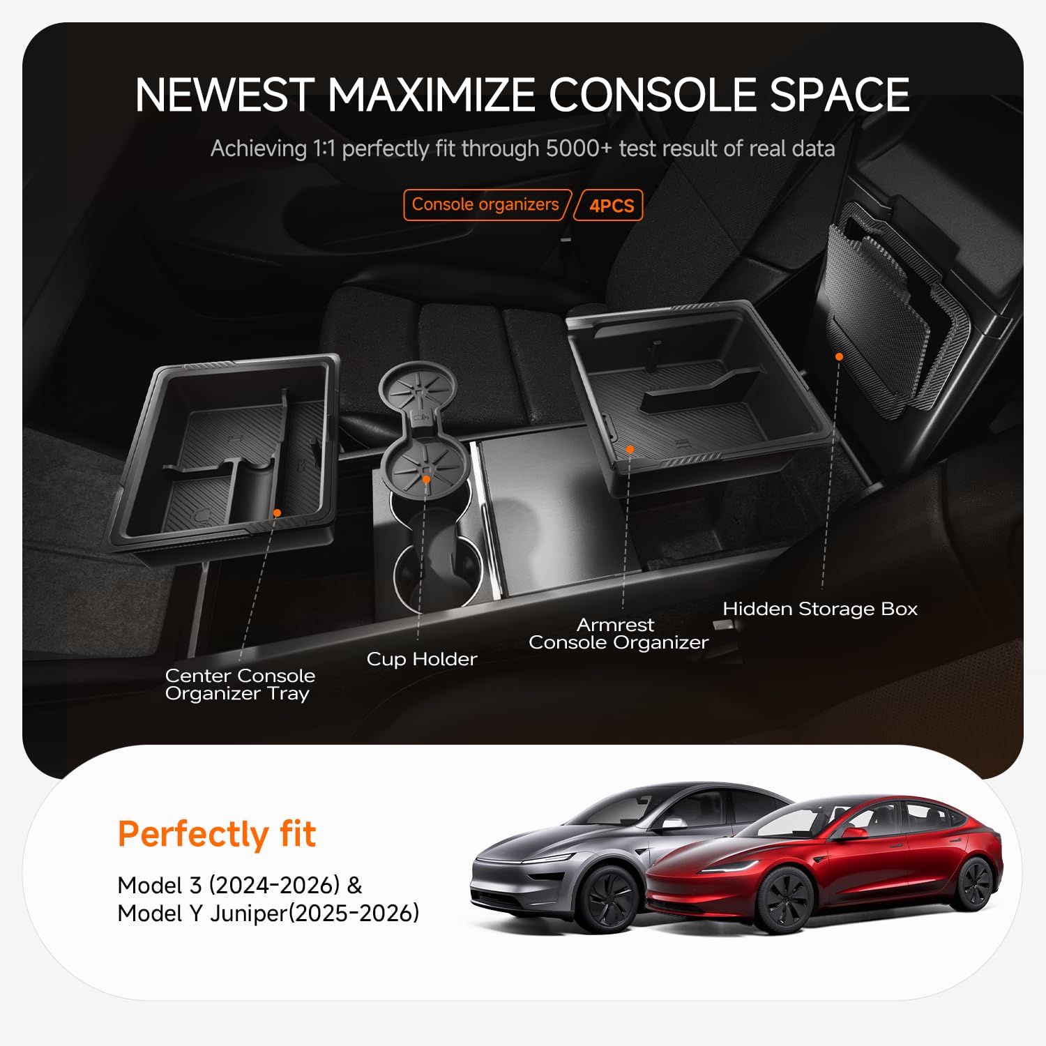 DooGooCoo center console magnetic storage adds secure, discreet space