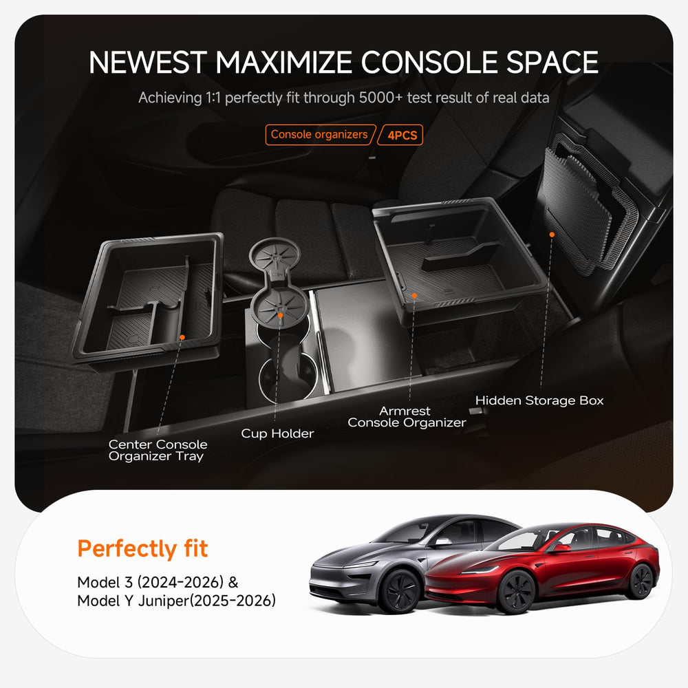 DooGooCoo center console magnetic storage adds secure, discreet space