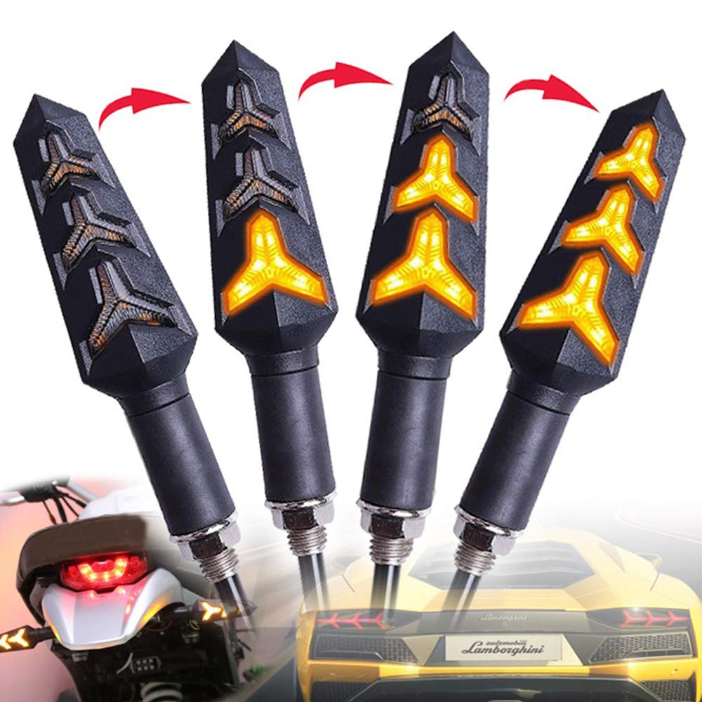 DOPHISALL AUTO flowing indicators rear view improves signaling visibility from behind.