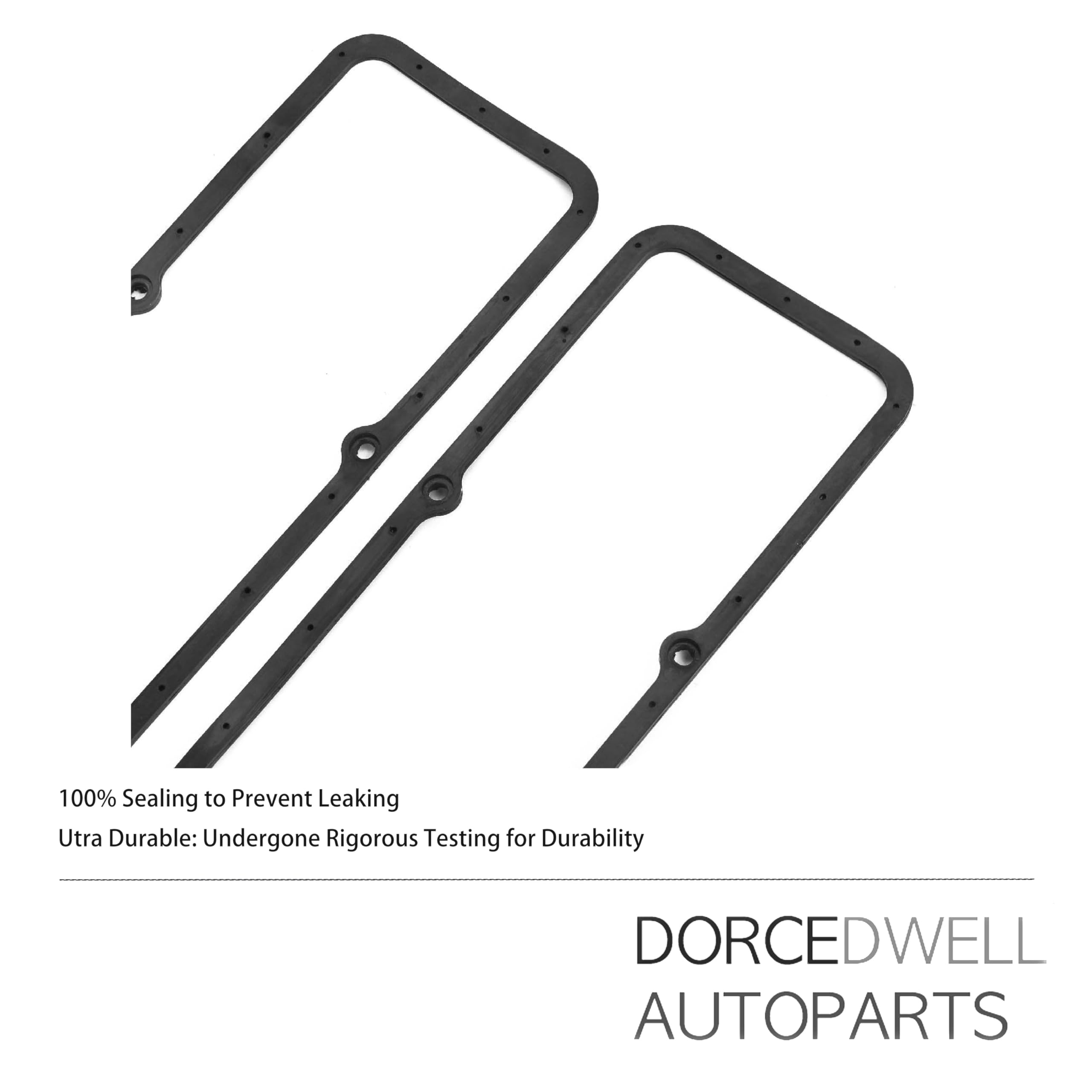 DorceDwell SBC valve cover gasket in rubber silicone for reliable oil seal