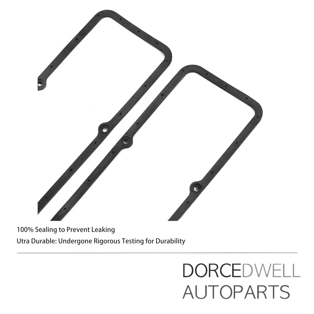 DorceDwell SBC valve cover gasket in rubber silicone for reliable oil seal