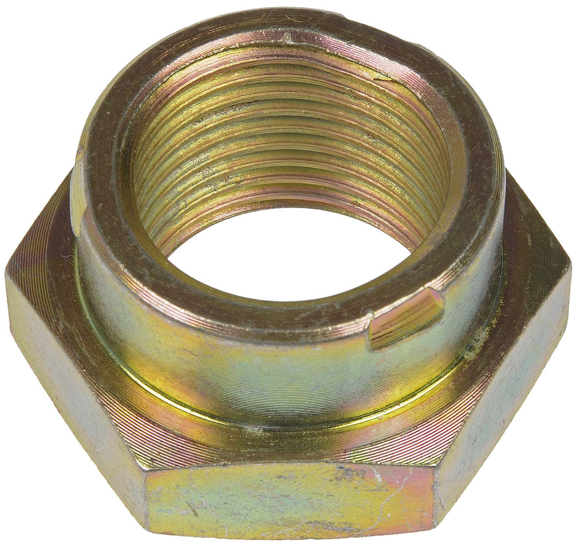 Dorman 05177 spindle nut with distorted thread ready for precise fit on compatible models