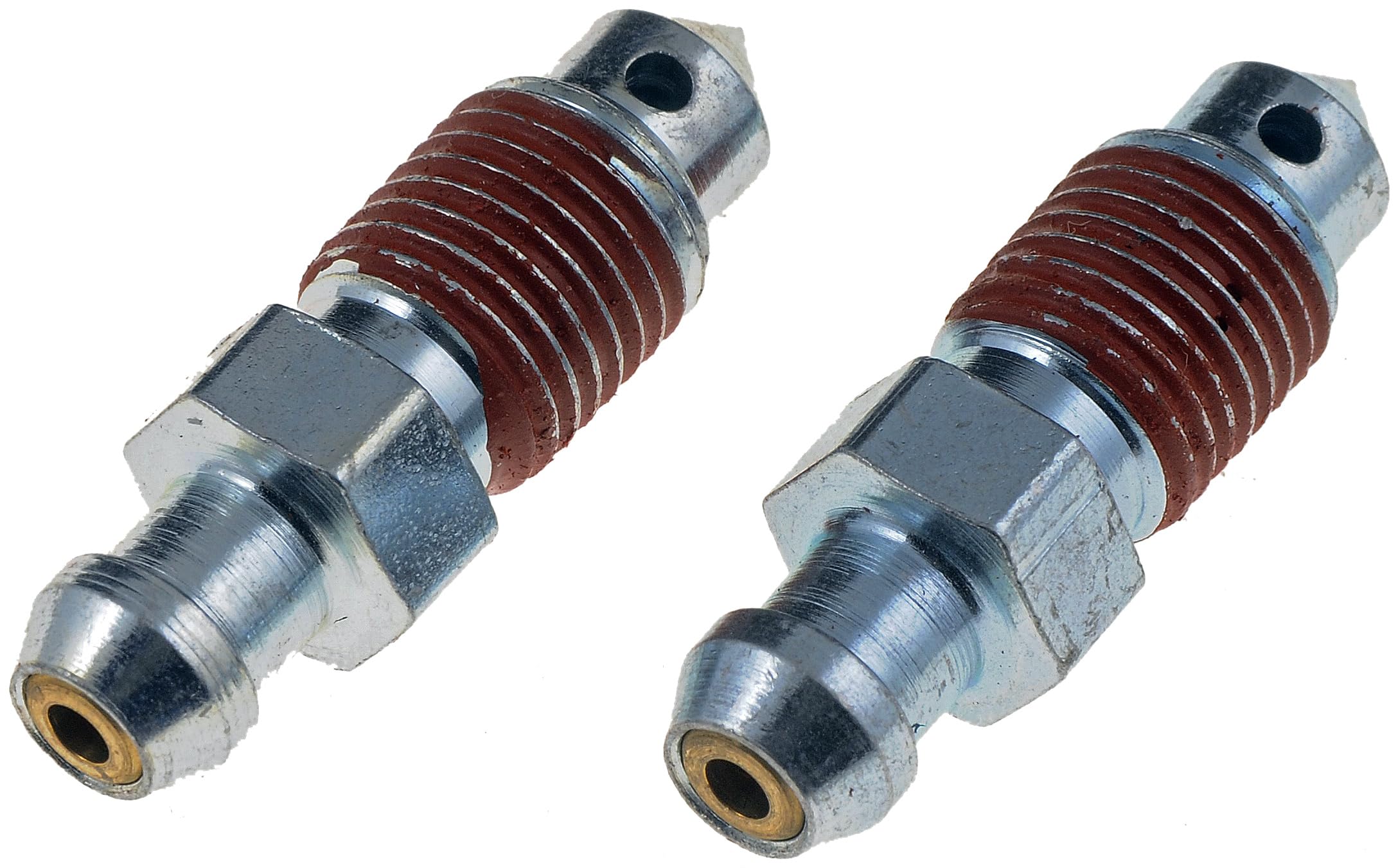 Dorman 12701 brake bleeder screw front view for select models, showcasing fit.