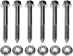 Dorman 13508 rear control arm bolt kit full assembly for Acura and Honda suspension.