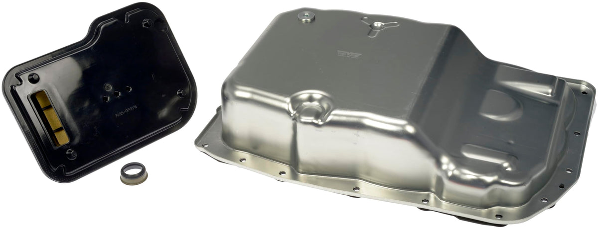 Dorman 265-582 transmission oil pan with drain plug for cleaner service and controlled fluid removal