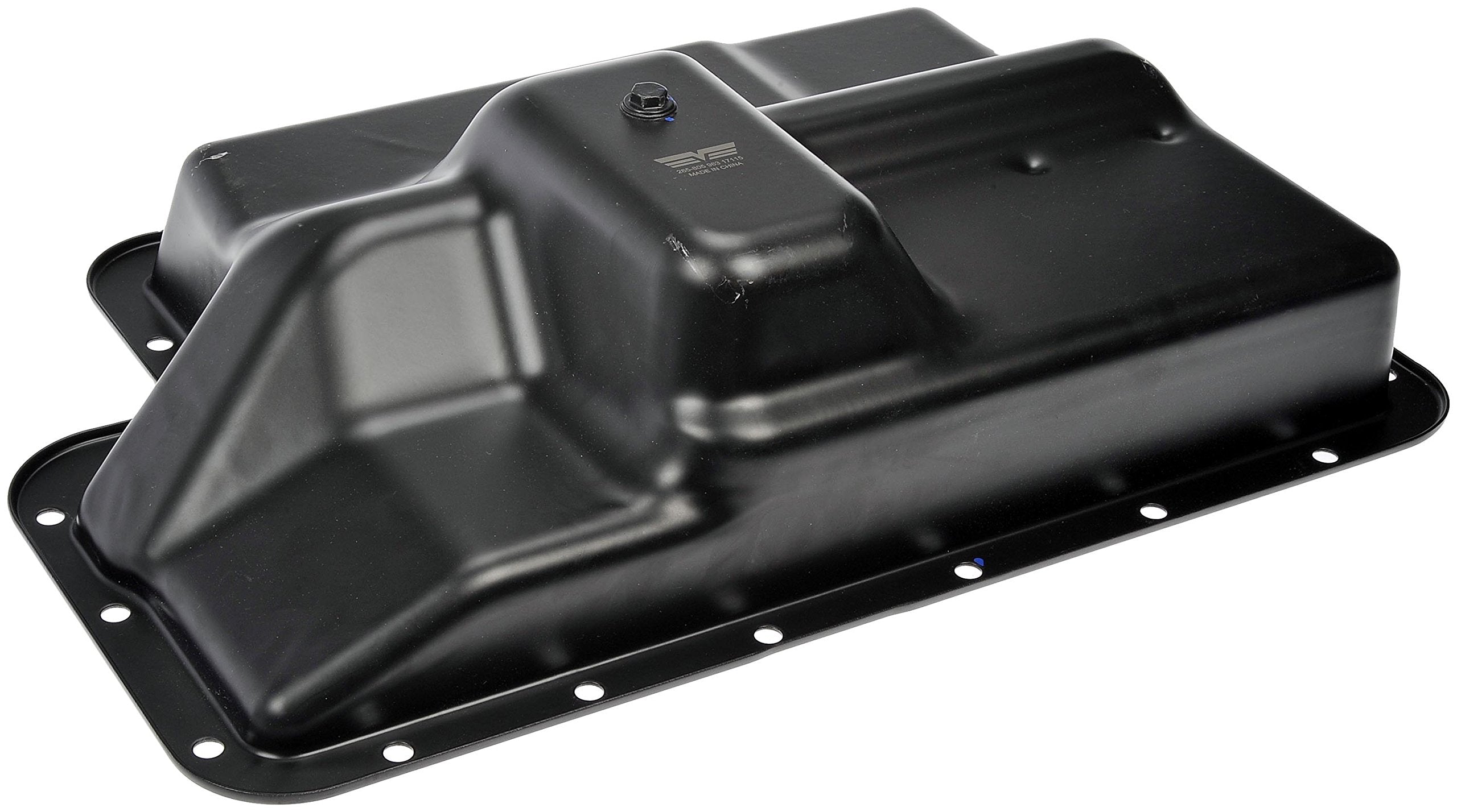 Dorman 265-805 transmission oil pan front view showing OE-style fit.