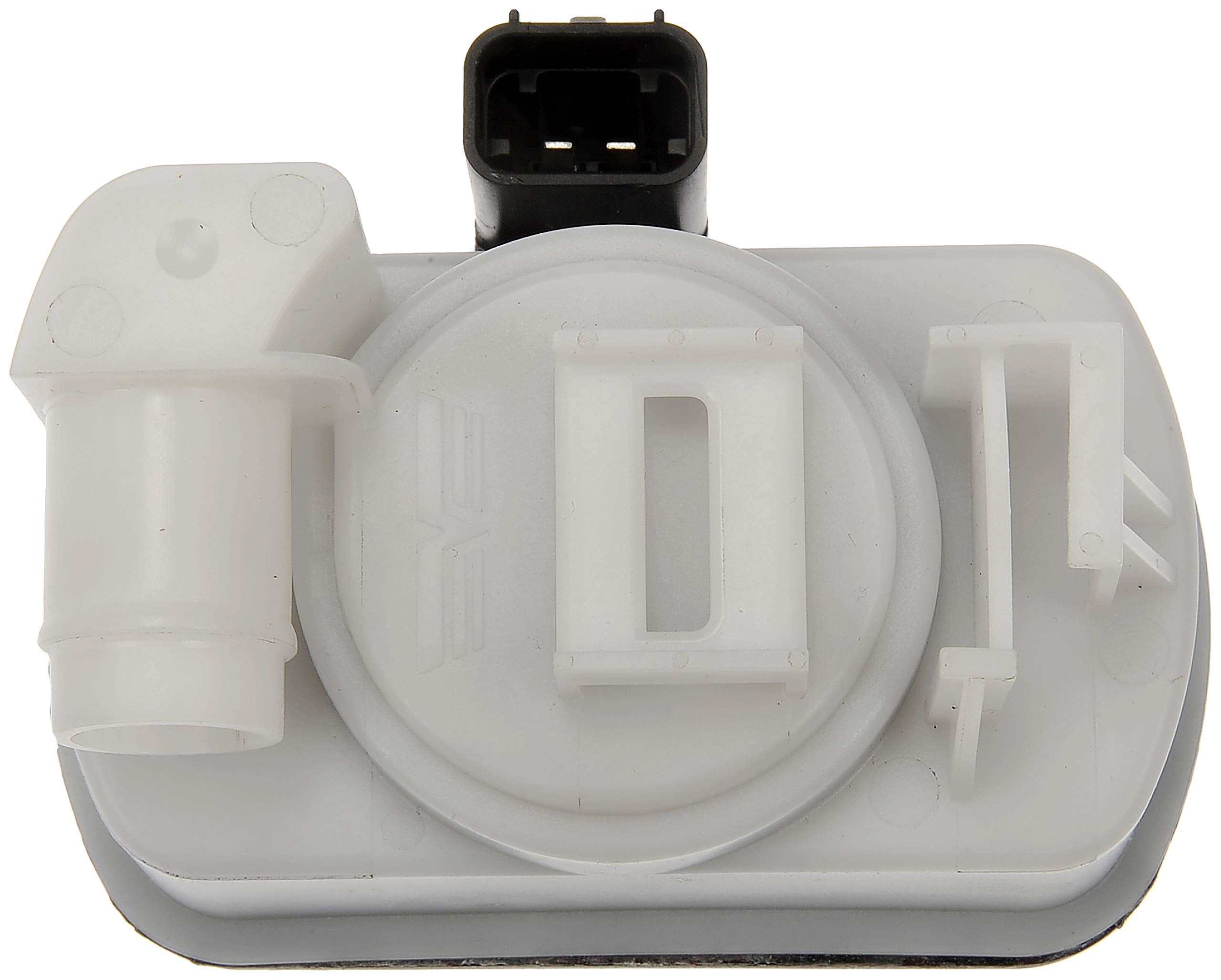 Dorman 310-233 evaporative pump close-up label highlights durable materials for longevity.