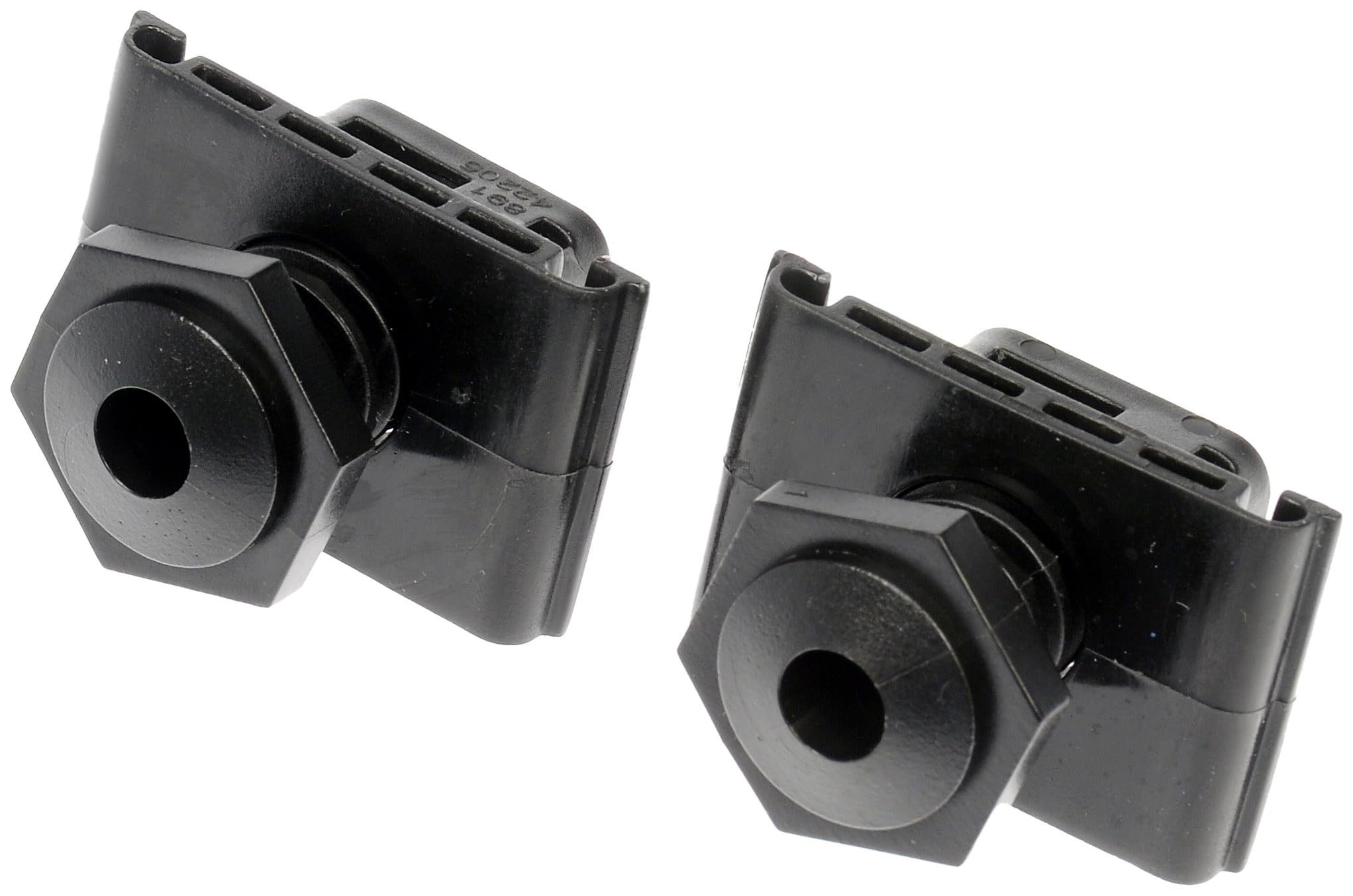 Dorman 42205 front hood bumpers provide a direct-fit replacement for select models with durable construction.