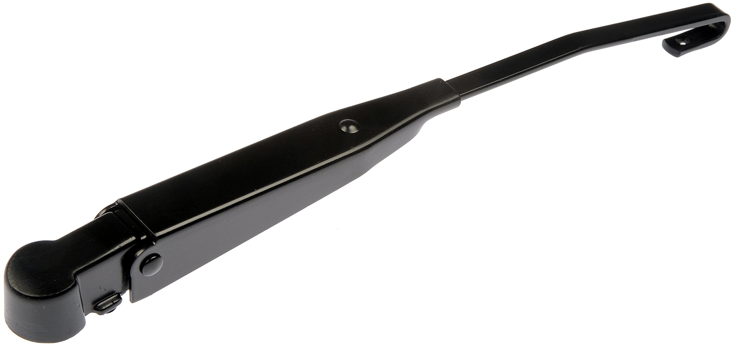 Dorman 42536 rear wiper arm back view highlights durable steel construction for lasting use