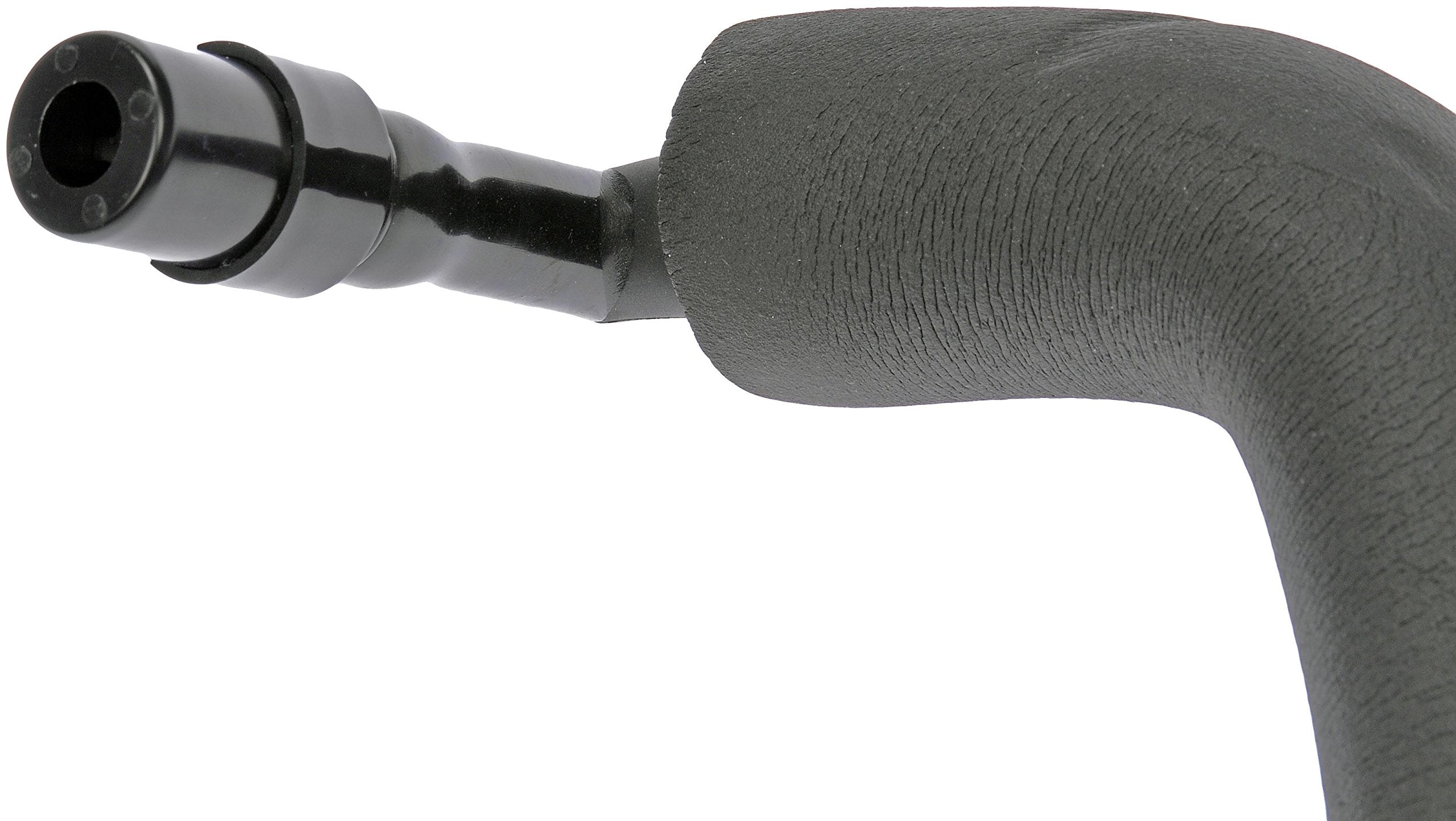Dorman 46087 PCV hose engine bay view—heat and oil-vapor resistant.