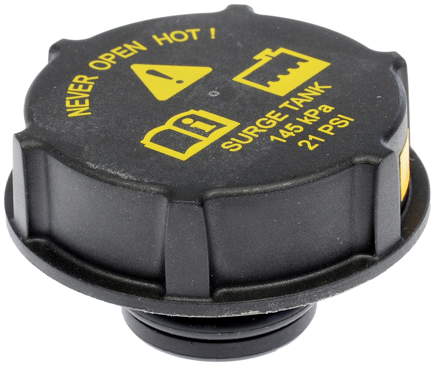 Dorman 54211 coolant cap, direct replacement view, provides a reliable seal for Ford cooling systems.