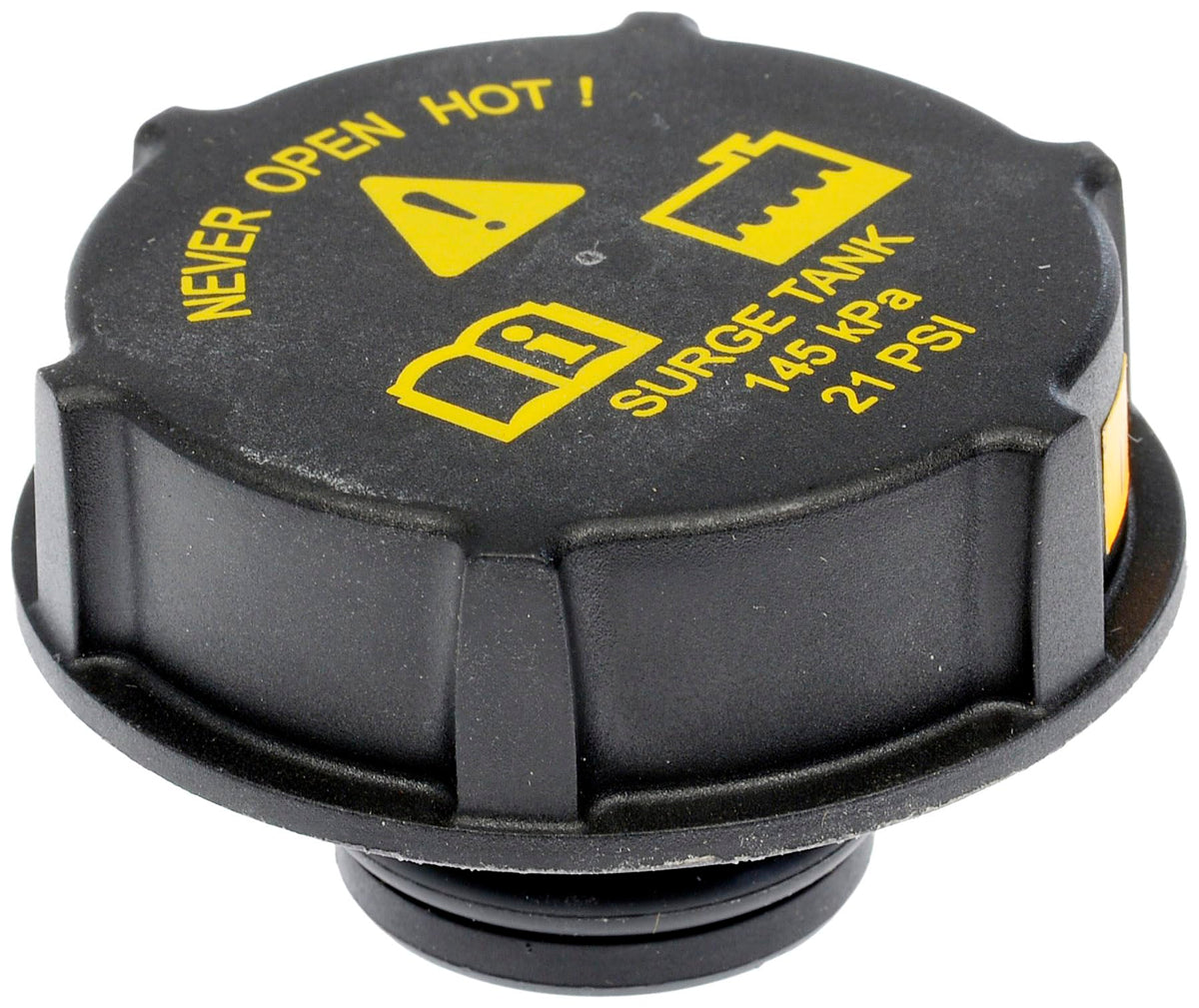 Dorman 54211 coolant cap, direct replacement view, provides a reliable seal for Ford cooling systems.