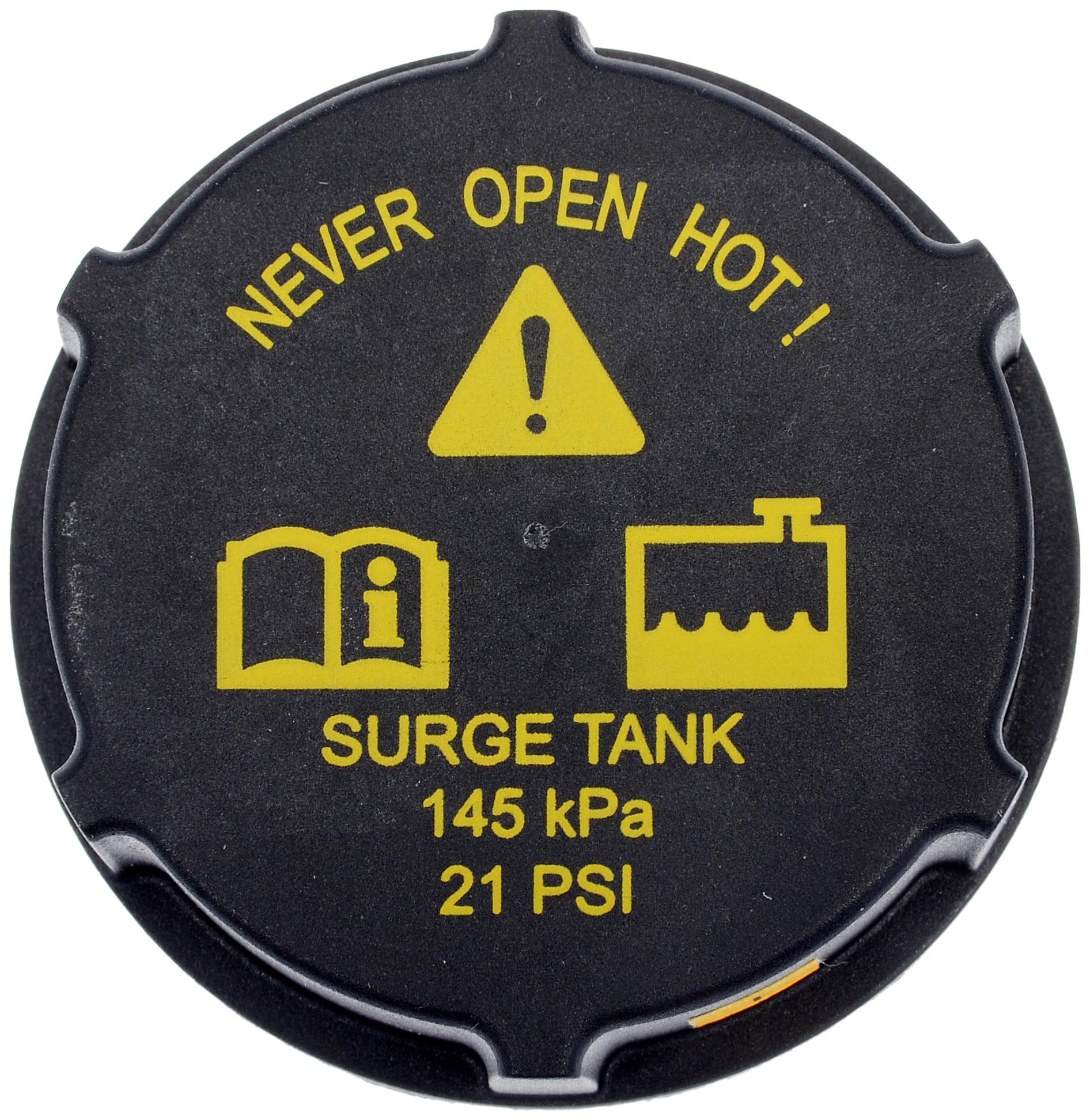 Dorman 54211 coolant cap packaging, ready replacement for quick DIY repairs.