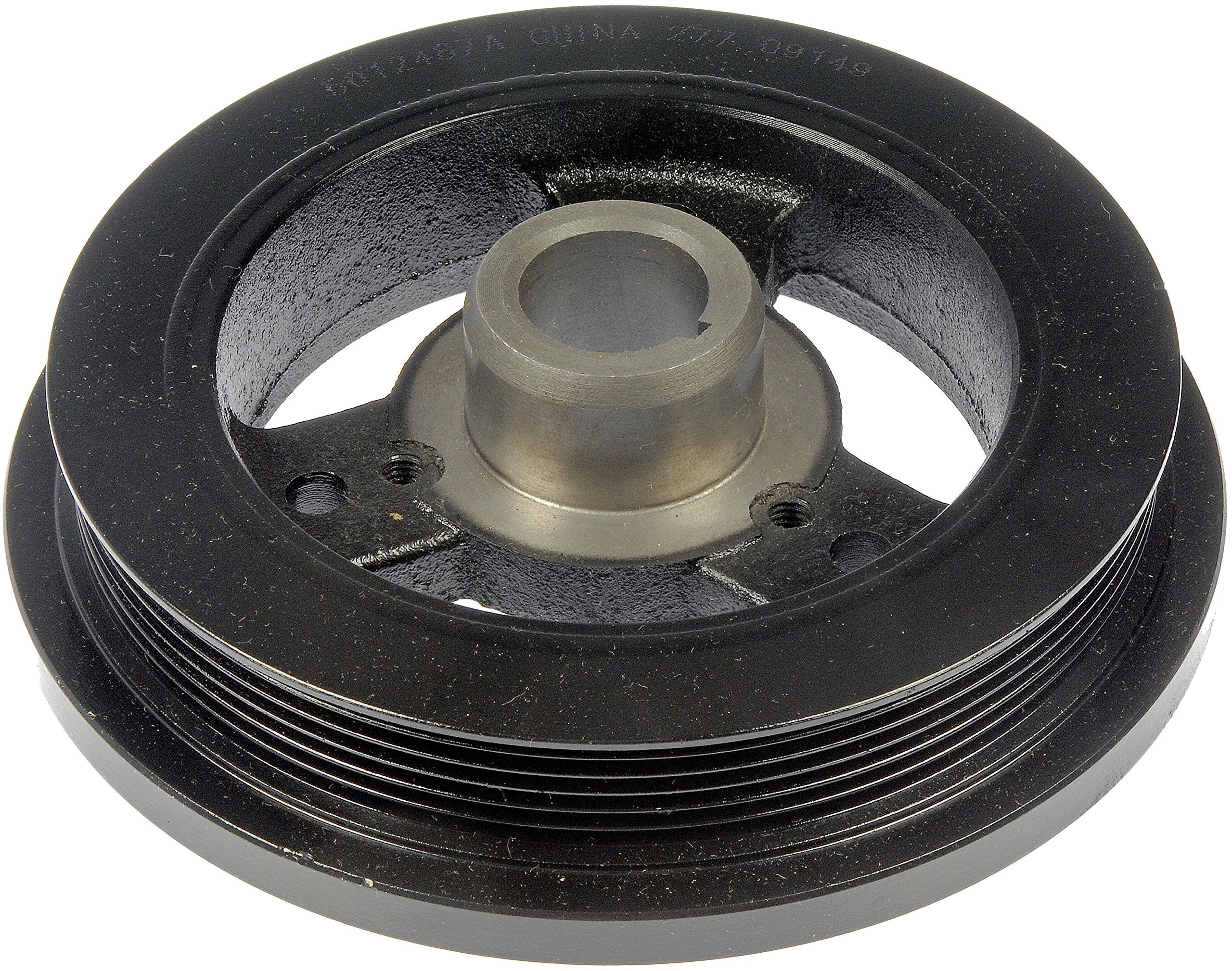 Dorman 594-018 harmonic balancer front view shows direct-fit replacement for compatible Jeep models