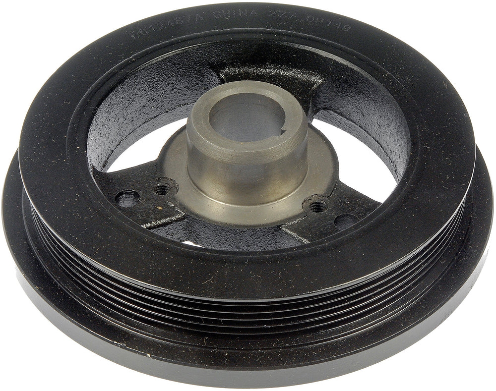 Dorman 594-018 harmonic balancer front view shows direct-fit replacement for compatible Jeep models