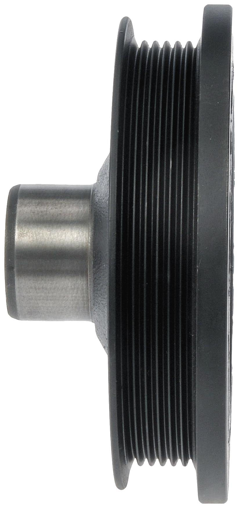 Dorman harmonic balancer side view for versatile compatibility across models.
