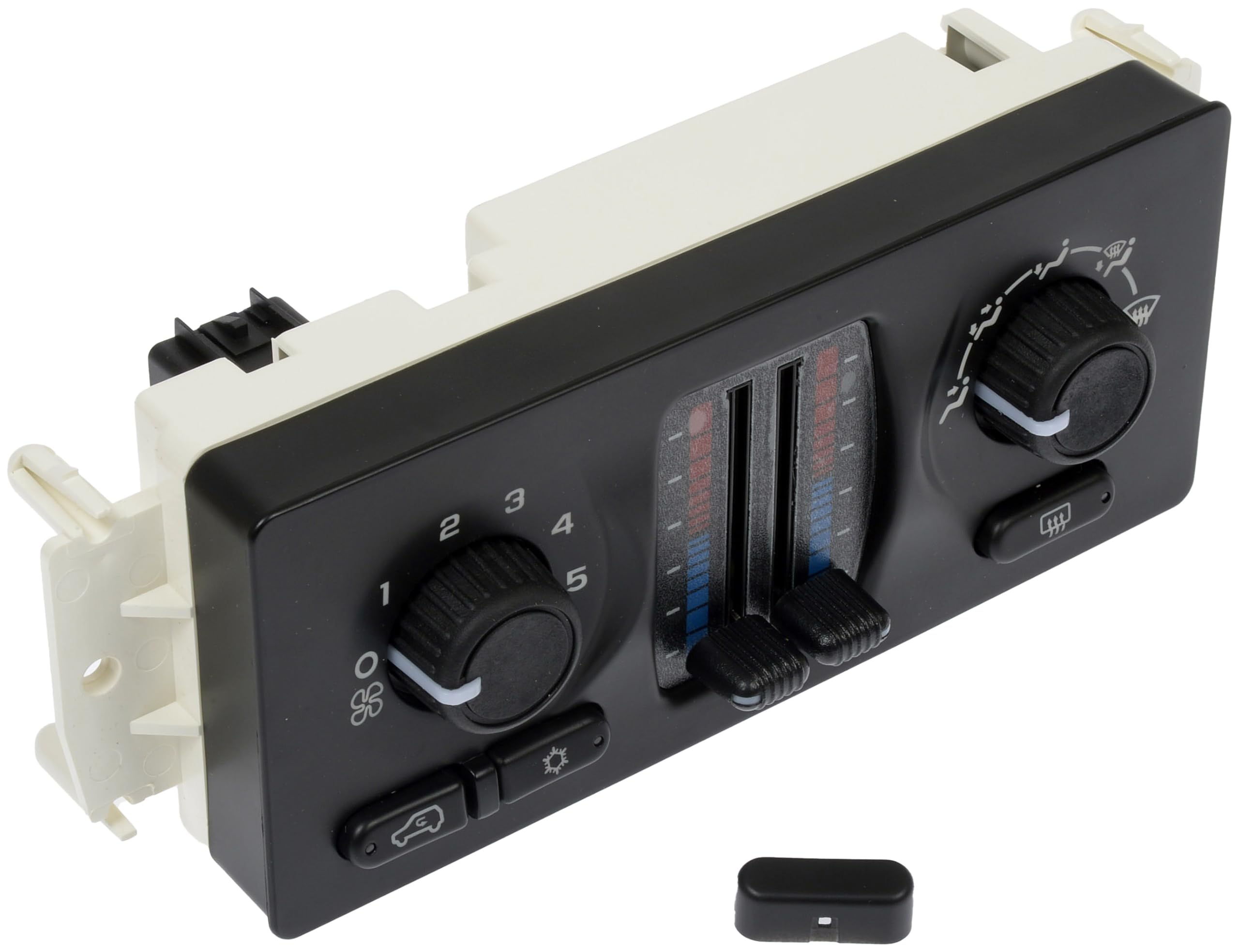 Dorman 599-210XD climate control module front view showing OEM-like design for easy dash replacement