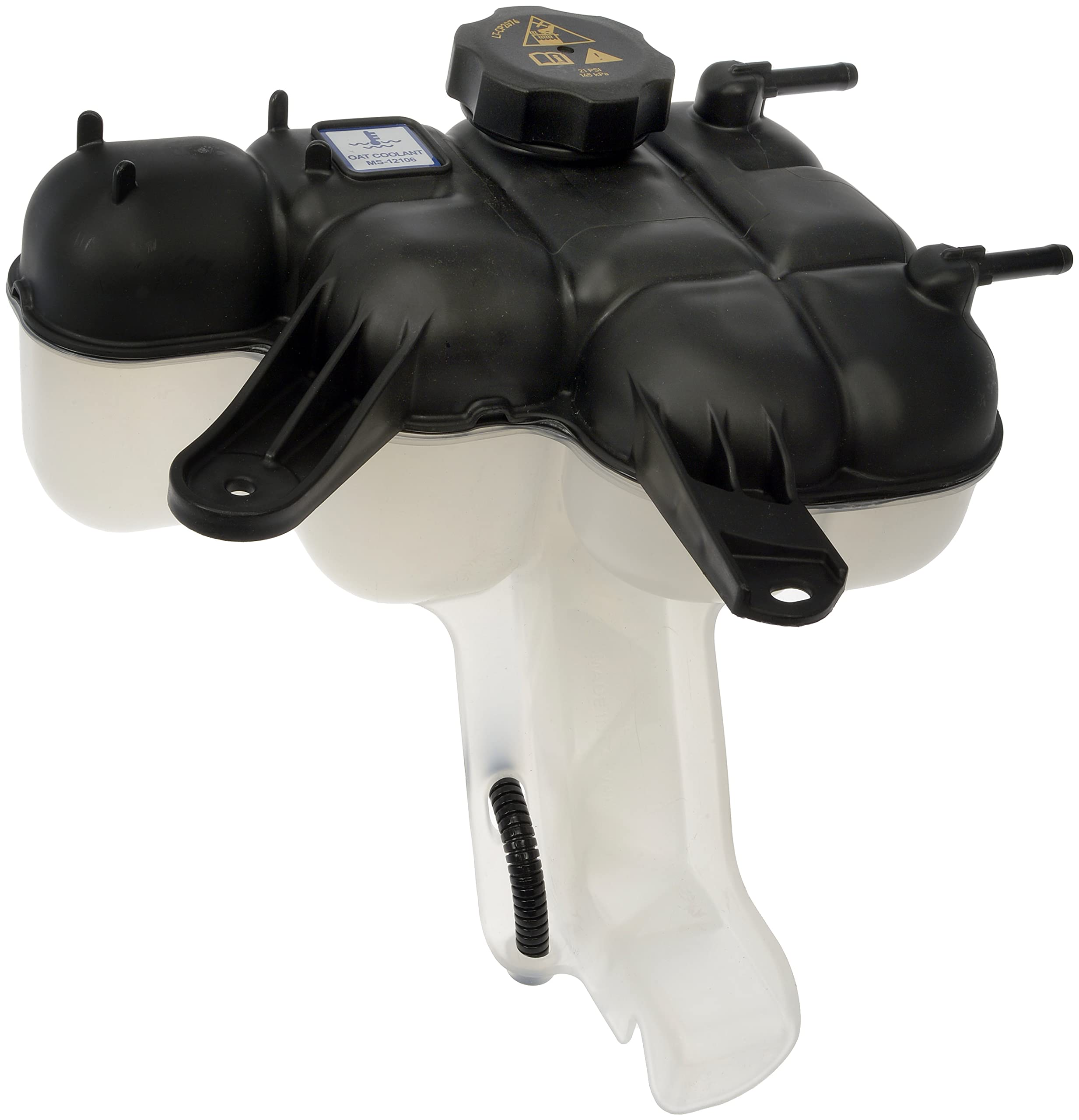 Dorman 603-002 reservoir view showing direct replacement fit for Dodge and Jeep