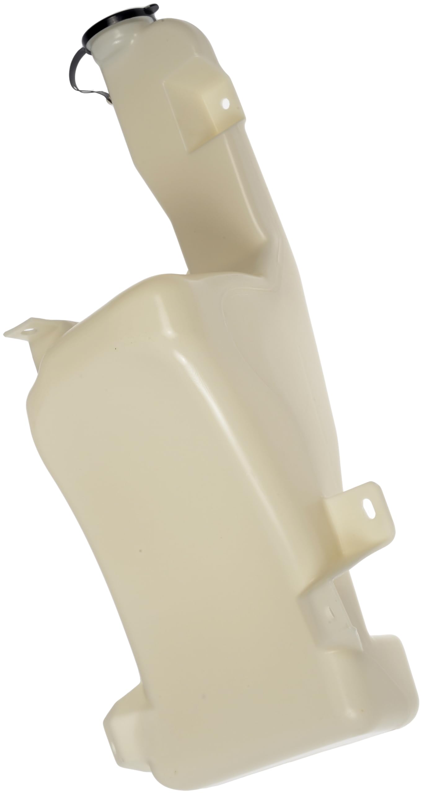 Dorman 603-018 reservoir in engine bay demonstrates direct replacement and leak-free storage