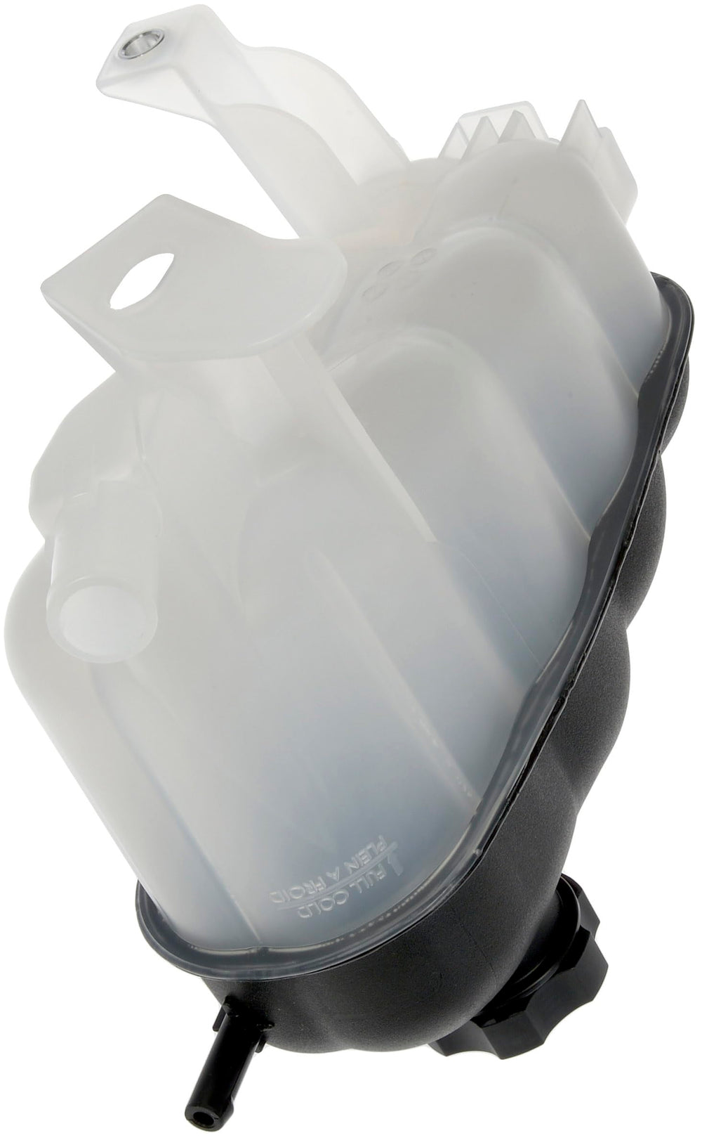 Close-up of Dorman 603-054 cap design for leak prevention