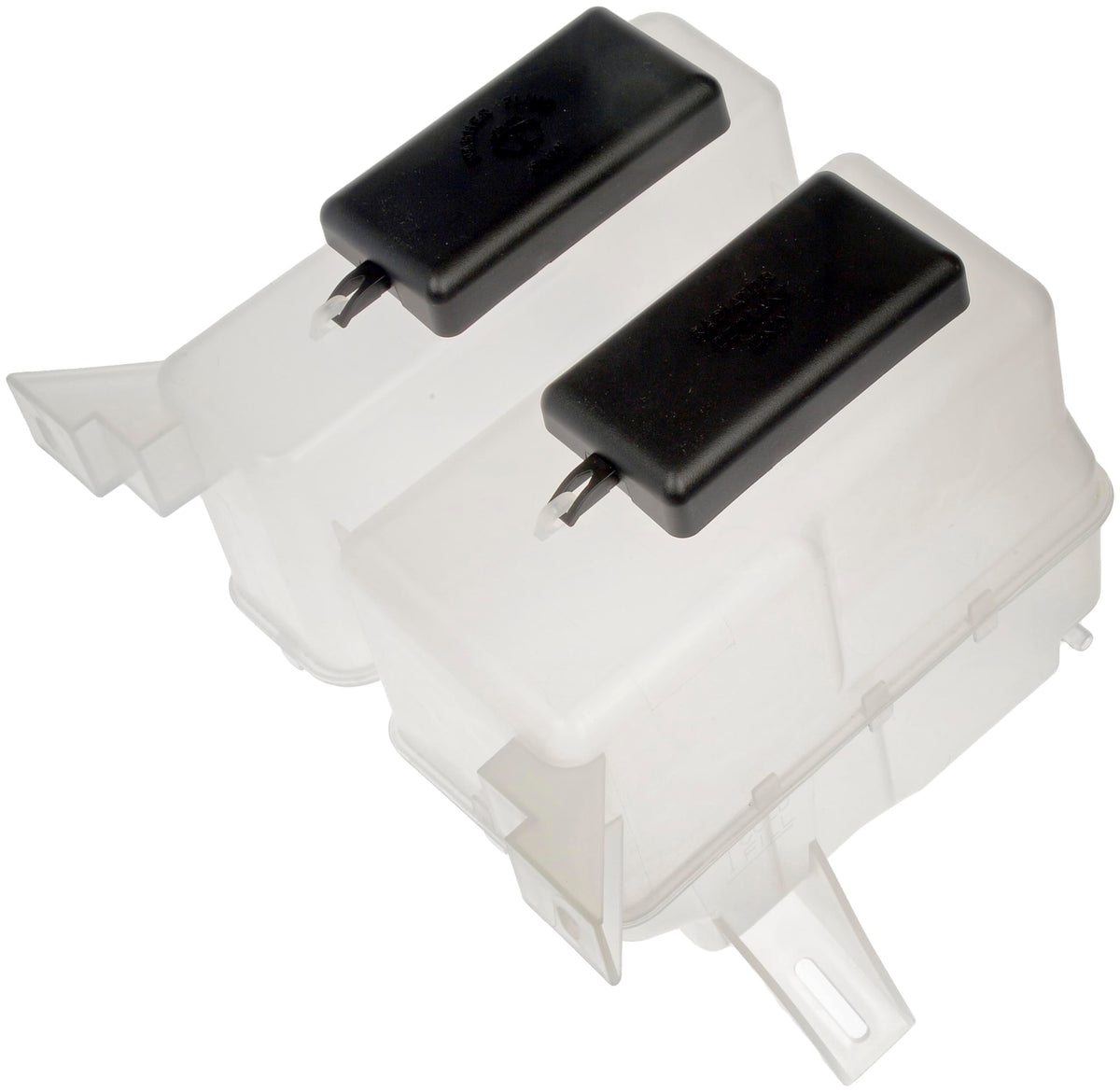 Dorman 603-057 front washer fluid reservoir in the engine bay for reliable storage.
