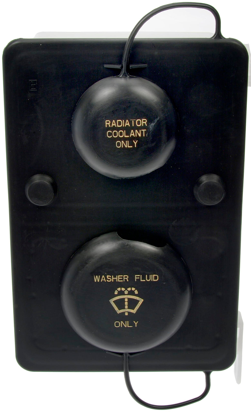 Dorman 603-212 reservoir side view shows compact, OEM-like geometry.