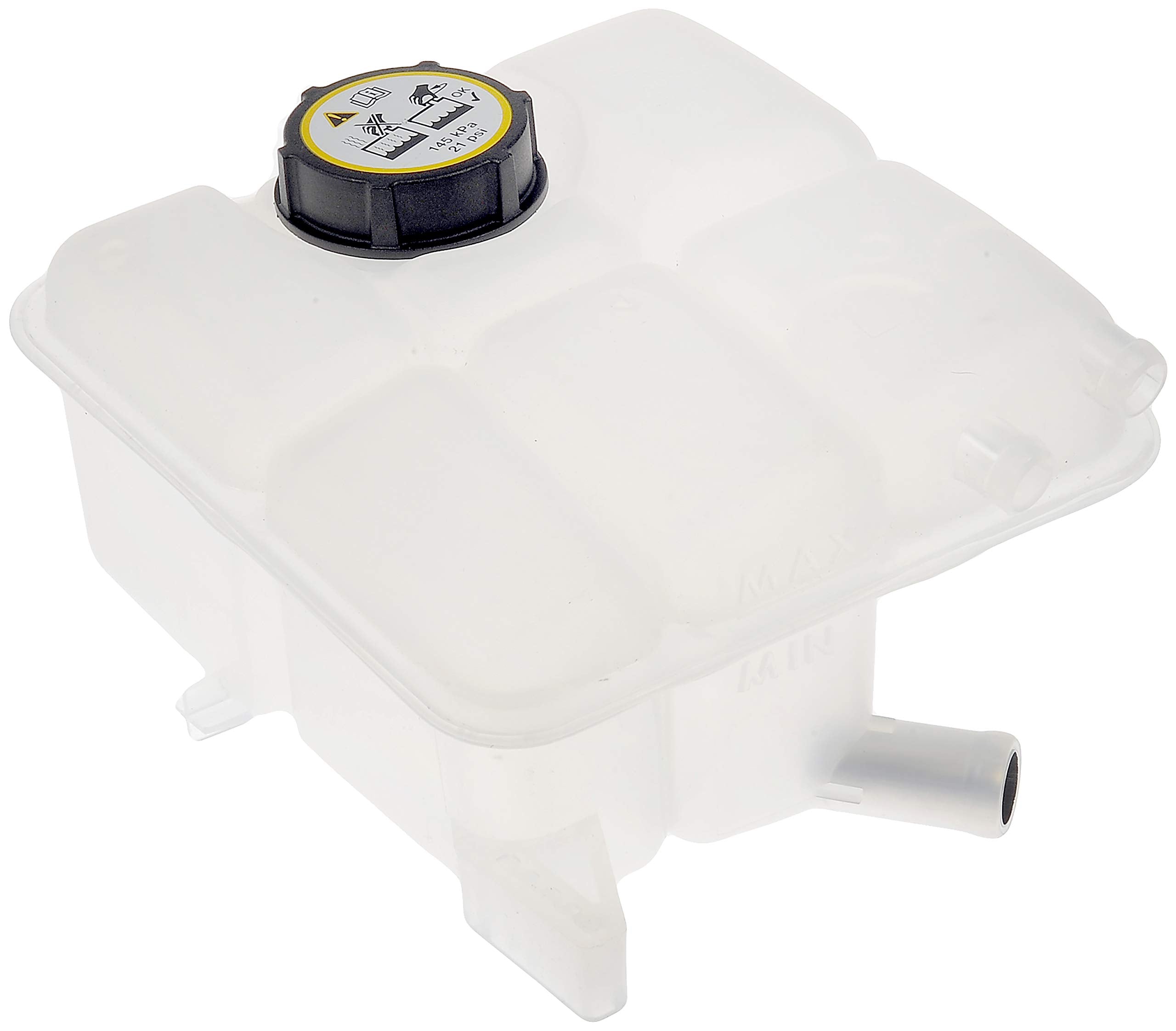 Dorman 603-382 front reservoir and cap for Ford models, durable under-hood cooling solution.