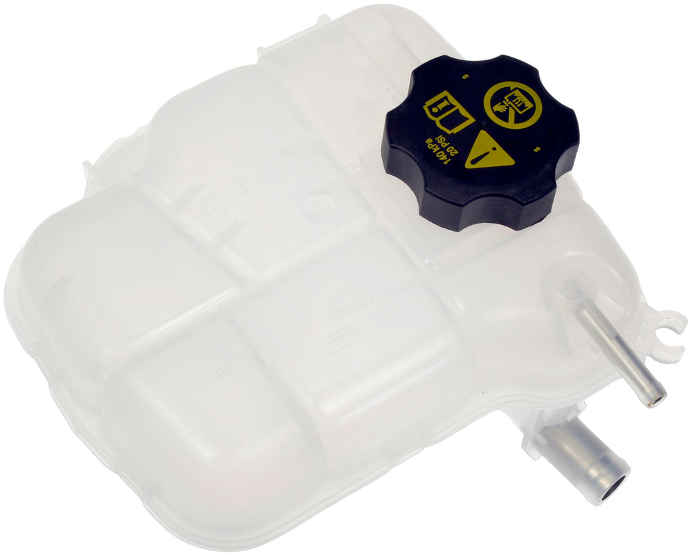 Dorman 603-383 coolant reservoir with cap for Buick and Chevrolet, a reliable replacement.