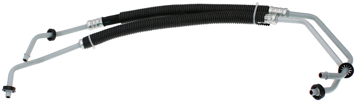 Dorman 624-284 oil cooler hose assembly front view for direct replacement.