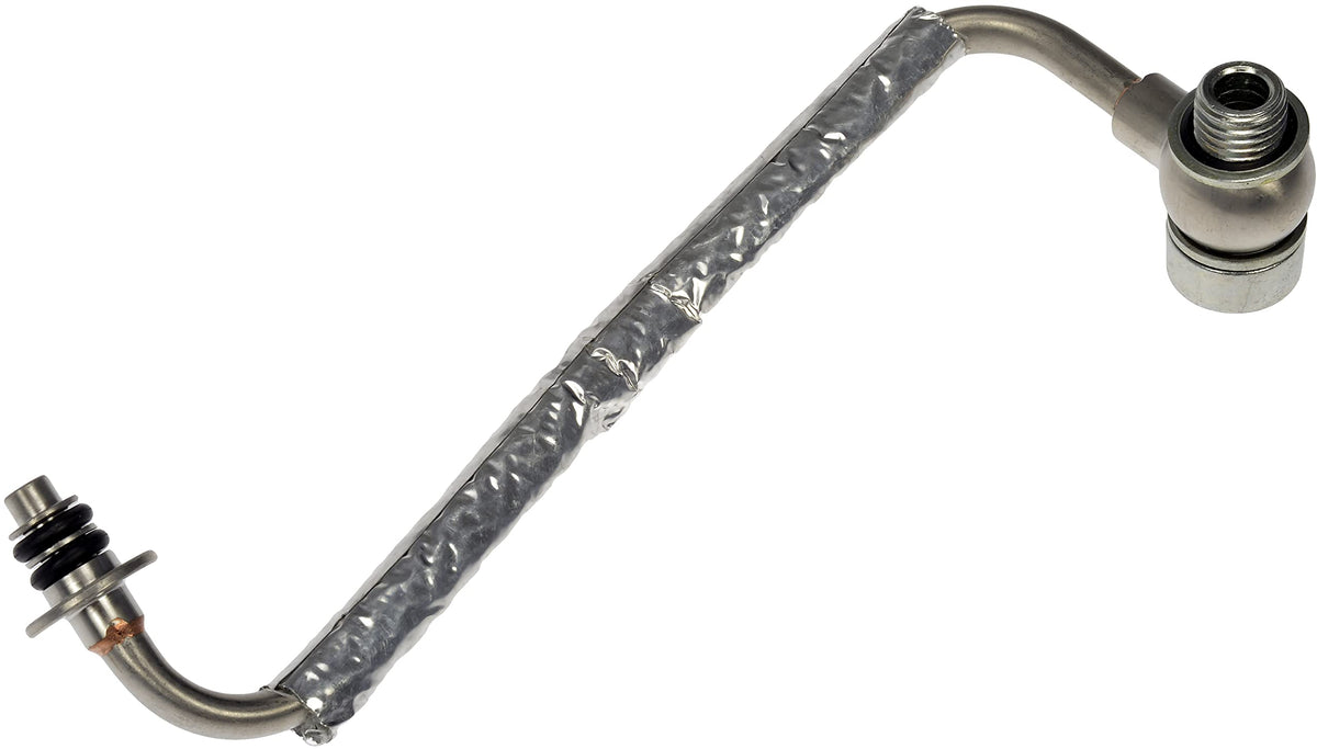 Dorman 625-829 oil feed line assembly front view showing direct replacement design