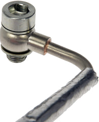 Dorman 625-829 oil feed line assembly in vehicle installation example for Buick and Chevrolet