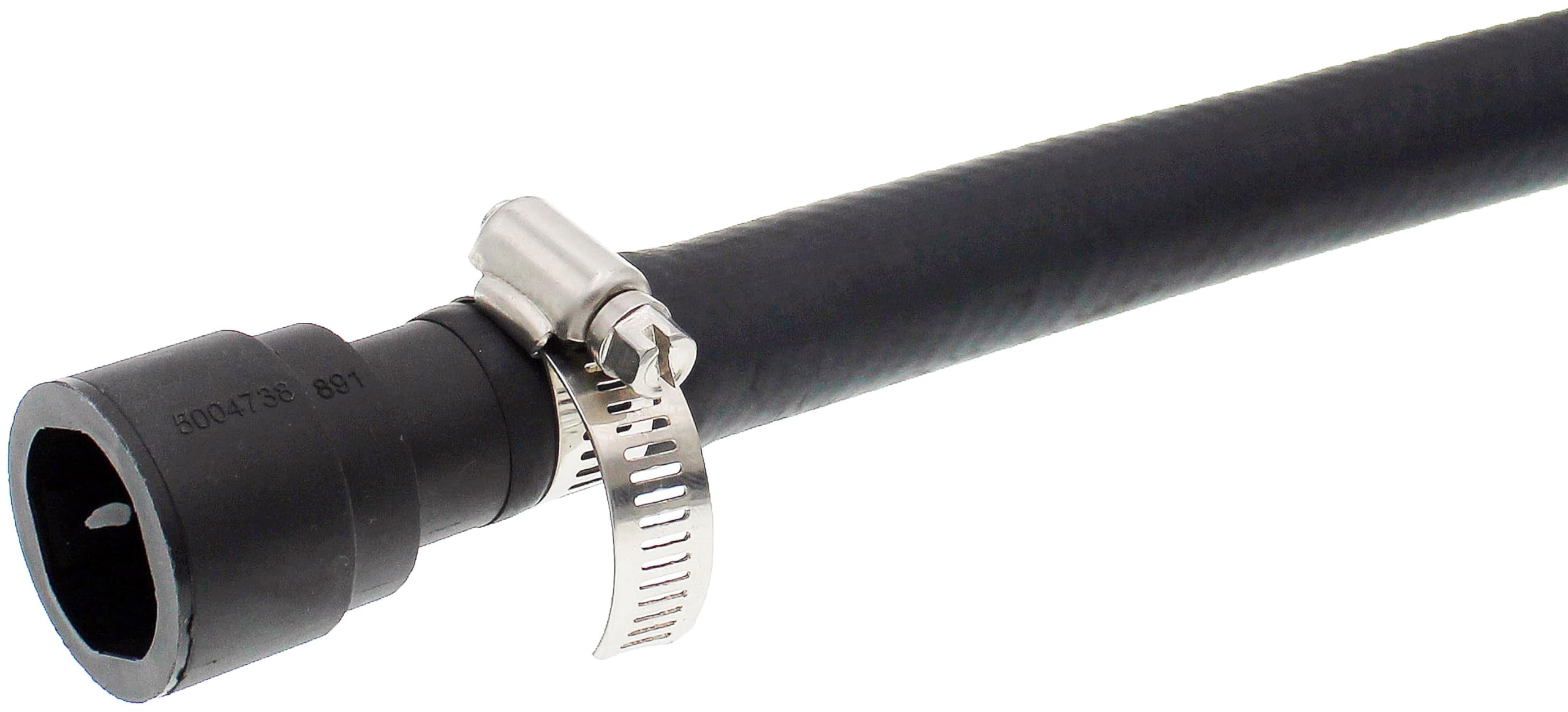 Dorman 626-111 heater hose close-up shows durable flexible tube and connectors