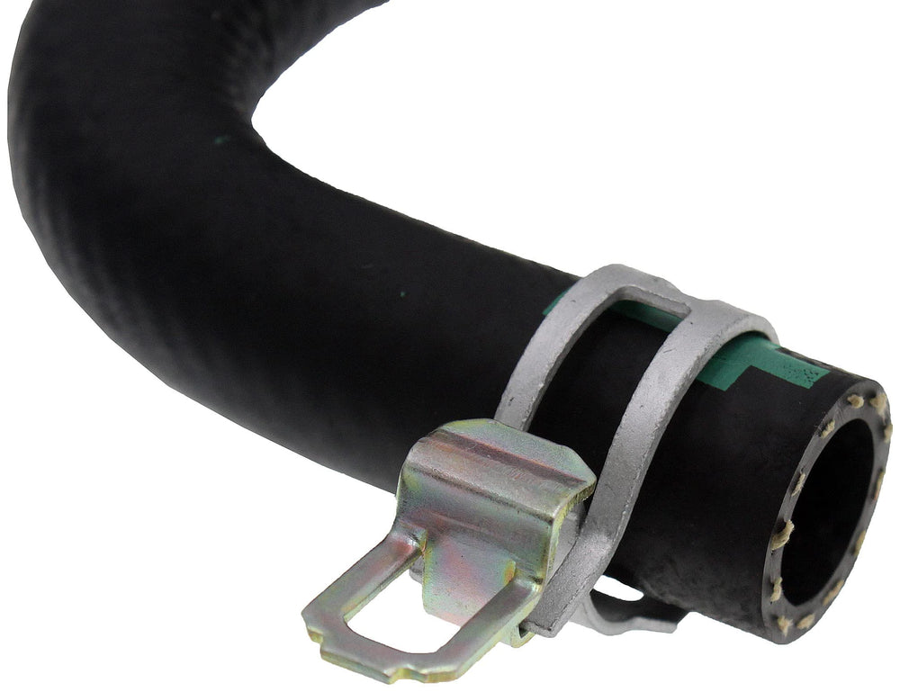 Dorman 626-708 heater hose assembly under-hood view emphasizes easy, reliable installation.