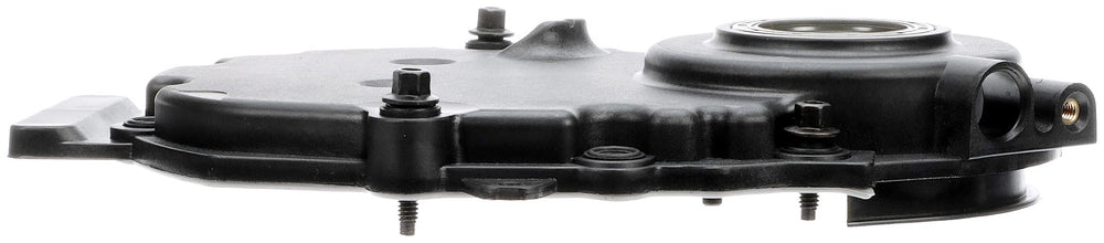 Dorman 635-505 timing cover, installed view, direct replacement for fit