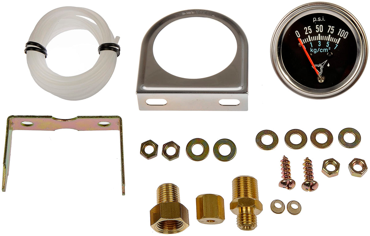 Dorman 7-153 oil pressure gauge kit front view, easy-to-check pressure readings for engine health