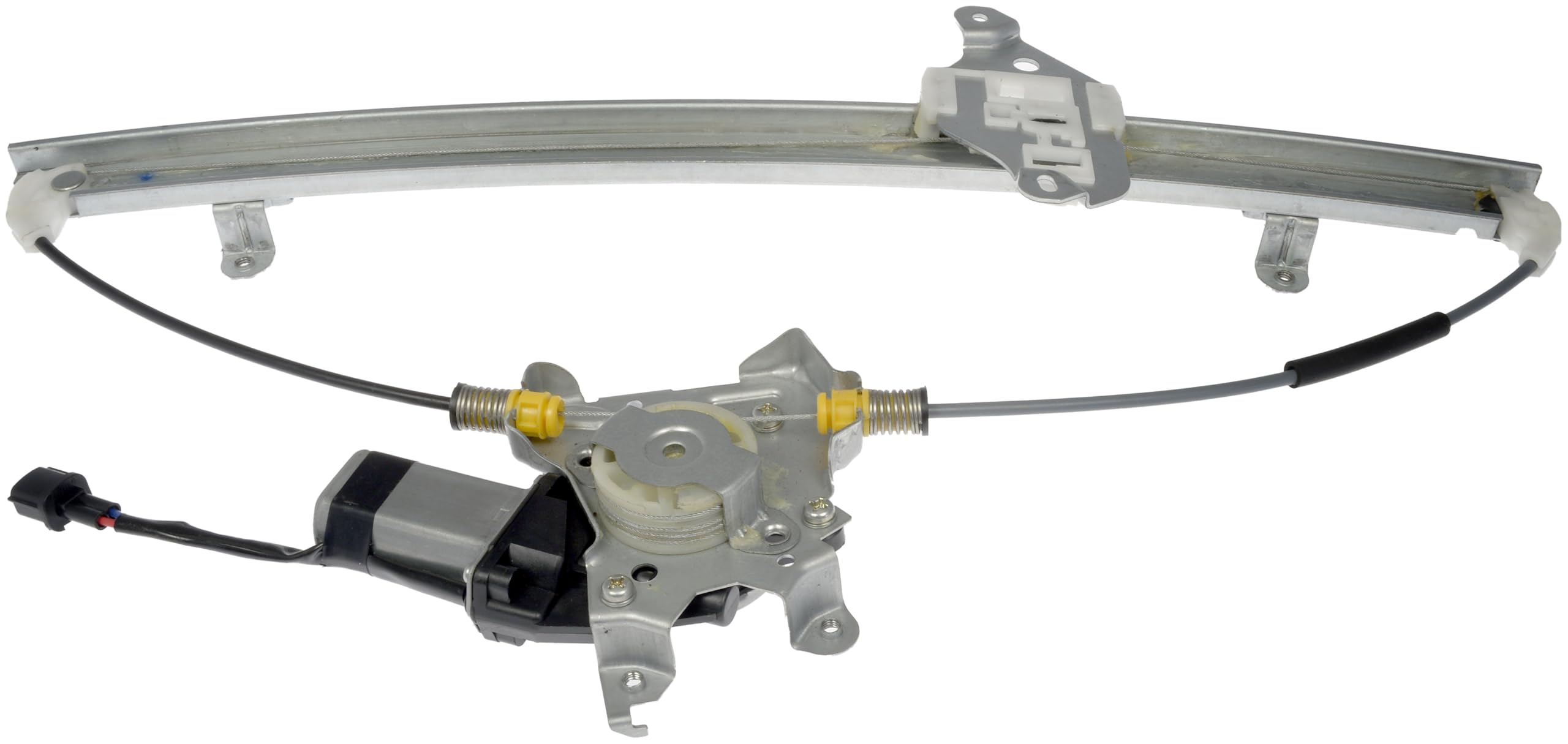 Dorman 741-348 front driver side regulator and motor for Nissan windows ensuring reliable operation.