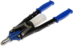 Dorman 743-100 hand rivet gun ready for multi-size riveting on a window regulator.