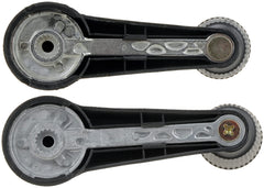 Dorman 76921 window crank handle installed inside a VW vehicle, durable two-pack option