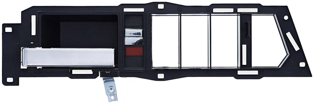 Dorman 77128 front driver door handle with chrome lever and black housing for Chevrolet/GMC
