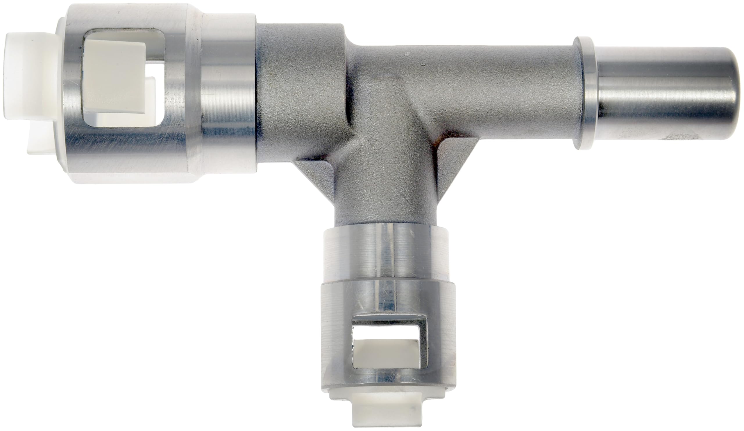 Close-up of rugged metal body highlights corrosion resistance.