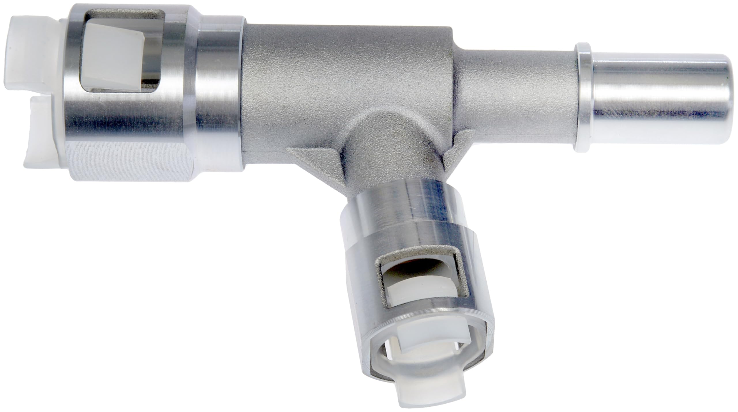 Dorman 800-414HP metal heater hose connector showing rugged metal construction