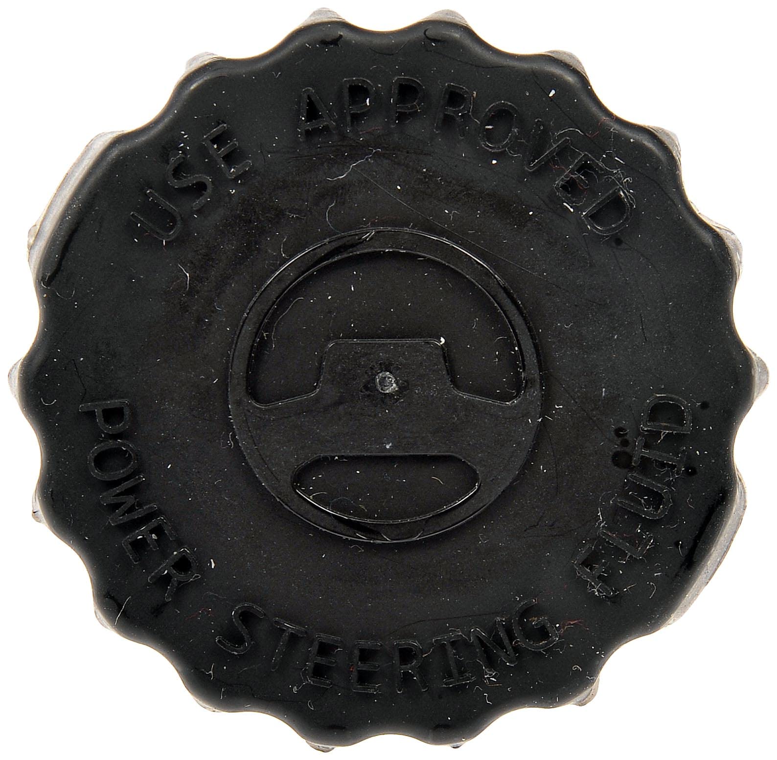 Dorman 82746CD cap in engine bay ready for maintenance.