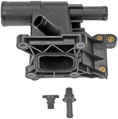 Dorman 902-231 engine coolant water outlet side-angle view, robust construction and reliable fit.